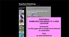 Desktop Screenshot of blog.rosyfinch.com