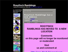 Tablet Screenshot of blog.rosyfinch.com